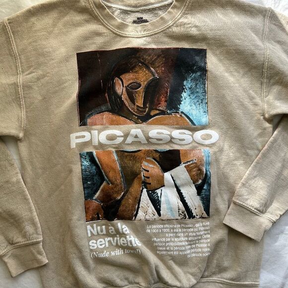 Picasso Art Graphic Sweatshirt M - Picture 5 of 9